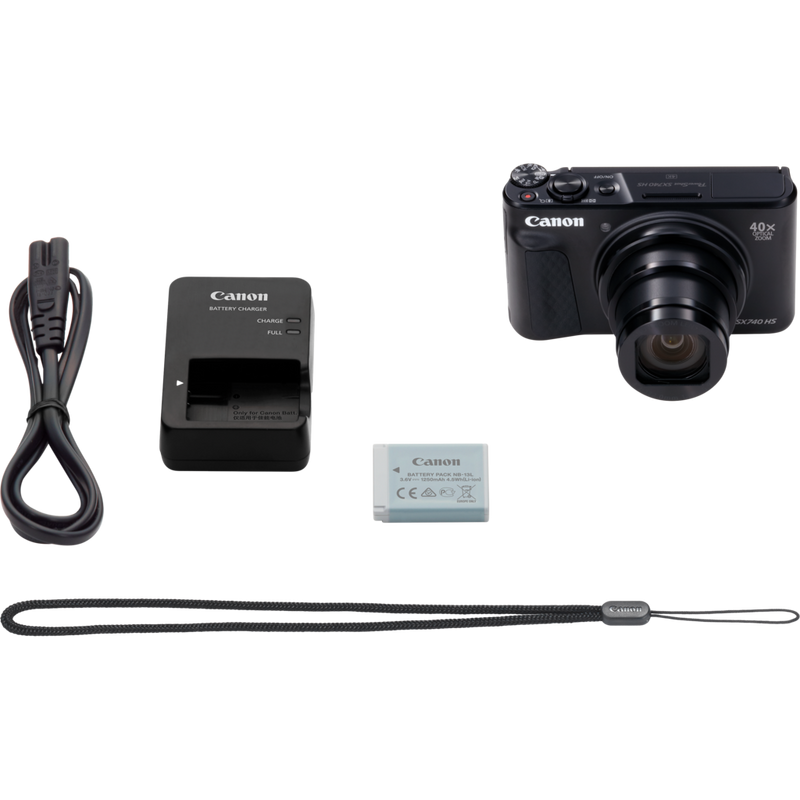 Canon PowerShot SX740 HS Lite Edition – Schwarz Produkt Lieferumfang