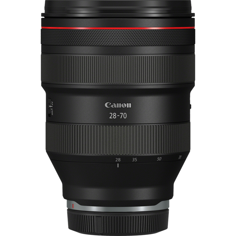 Canon RF 28-70mm F2L USM Produkt Vorderansicht mit Staubkappe