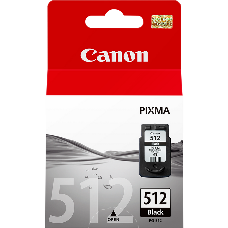 Canon PG-512 Tinte Schwarz mit hoher Reichweite Produkt Vorderansicht
