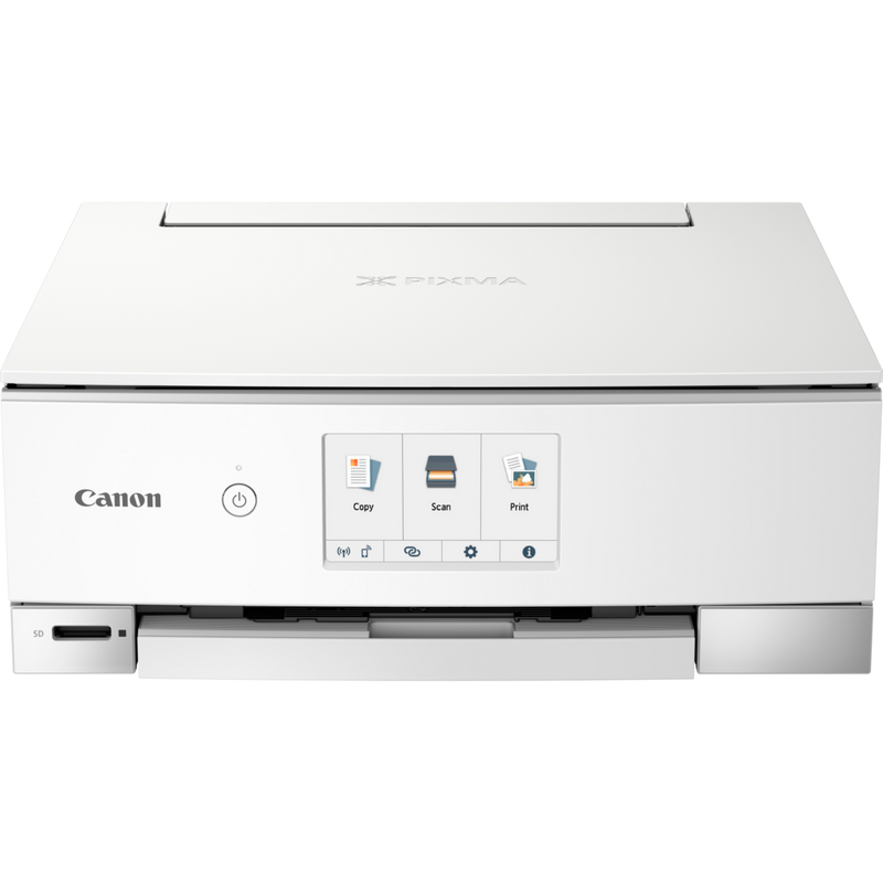 Canon PIXMA TS8251 Multifunktionssystem, Weiß Produkt Vorderansicht