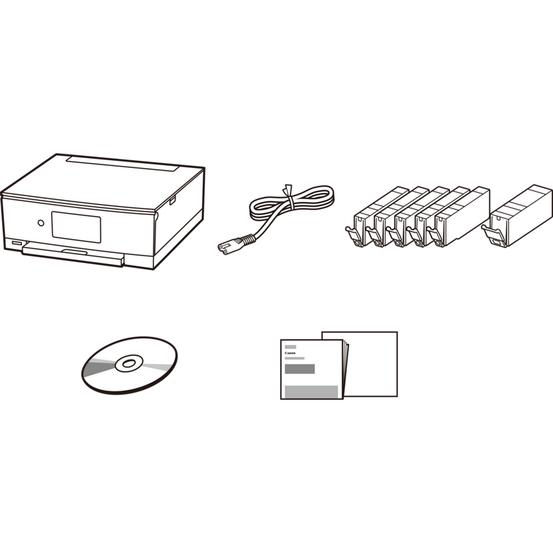 Canon PIXMA TS8251 Multifunktionssystem, Weiß Produkt Mit dem Lieferumfang
