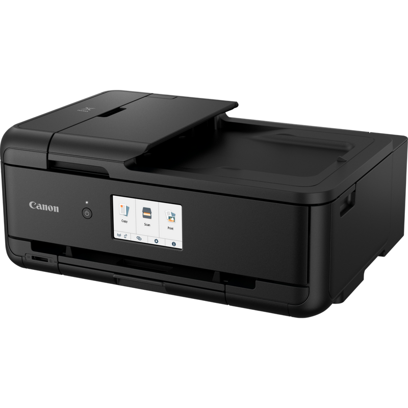 Canon PIXMA TS9550 Tintenstrahl-Multifunktionssystem, Schwarz Produkt Schrägansicht von vorne
