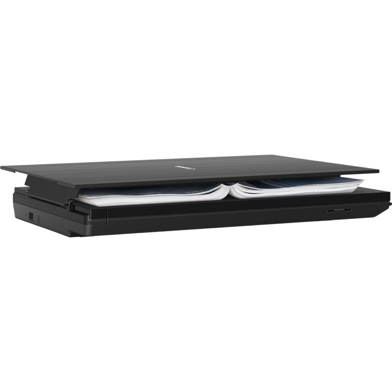 Canon CanoScan LiDE 400 Flachbettscanner, Schwarz Produkt Seitenansicht bei Verwendung des Produkts