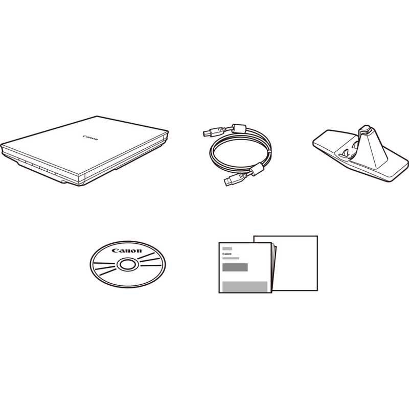 Canon CanoScan LiDE 400 Flachbettscanner, Schwarz Produkt Lieferumfang