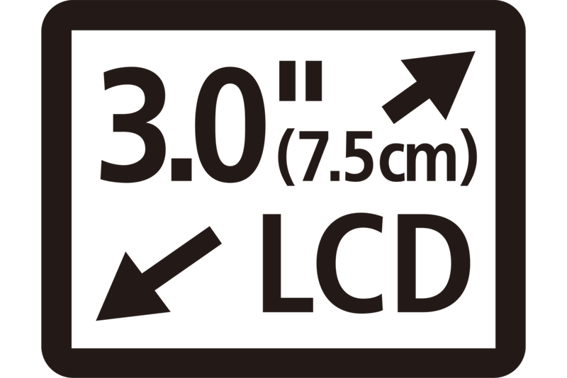 
         3-inch LCD monitor
       