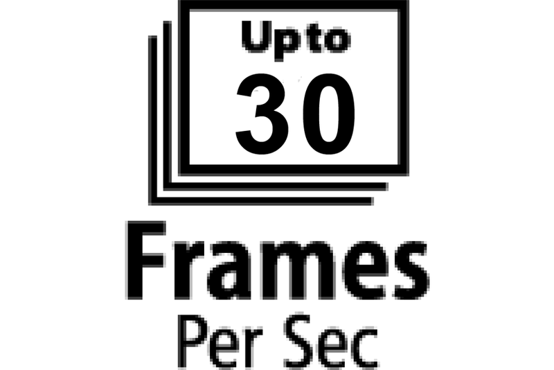 Maximálna rýchlosť snímania 30 sn./s