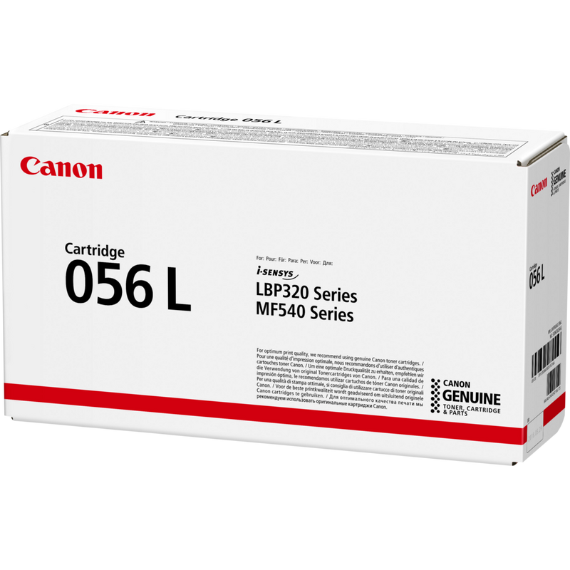 Canon 056L Toner-Cartridge, Schwarz Produkt Ansicht der Verpackung von rechts