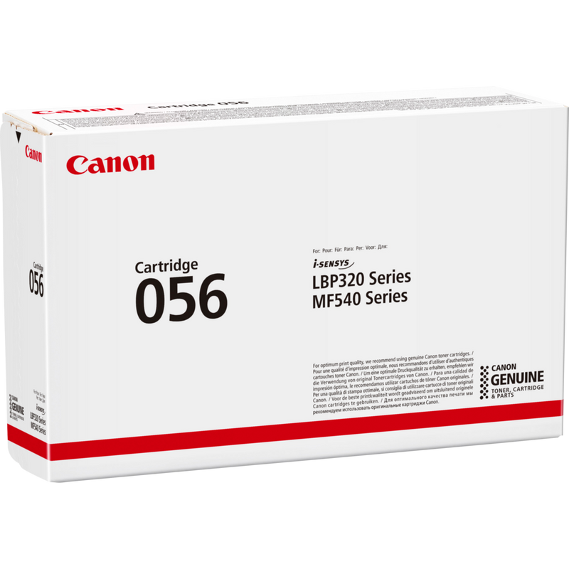 Canon 056 Toner-Cartridge, Schwarz Produkt Ansicht der Verpackung von links