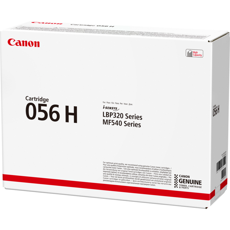 Canon 056H Toner-Cartridge, Schwarz Produkt Ansicht der Verpackung von rechts