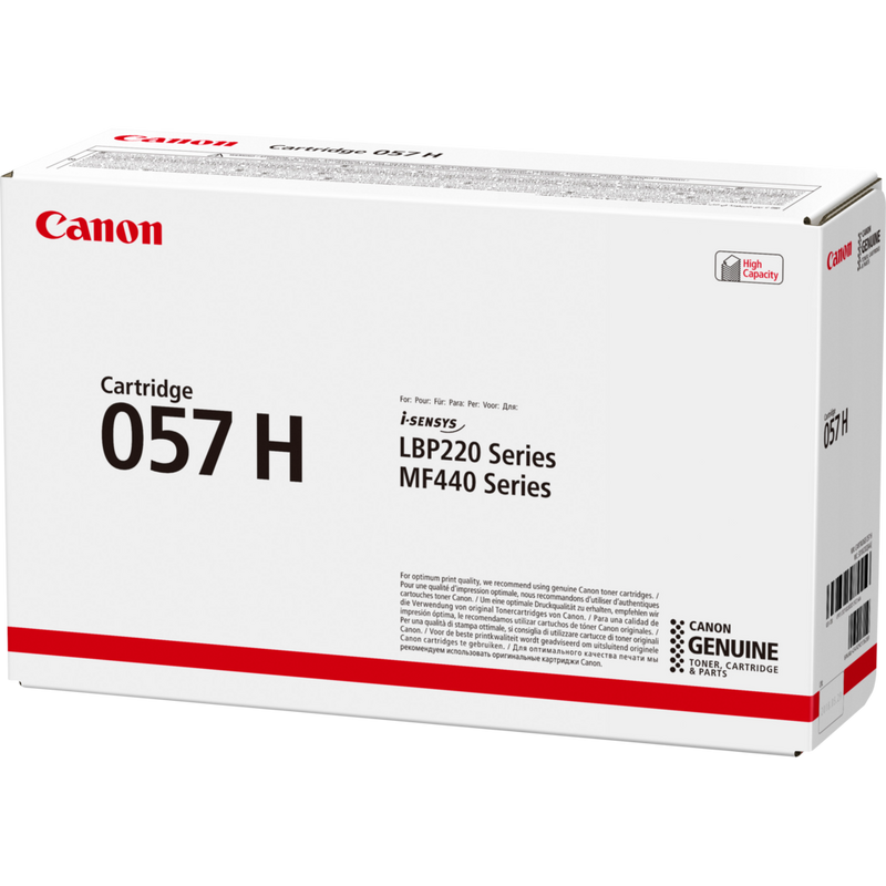 Canon i-SENSYS 057H Toner-Cartridge, Schwarz Produkt Ansicht der Verpackung von rechts