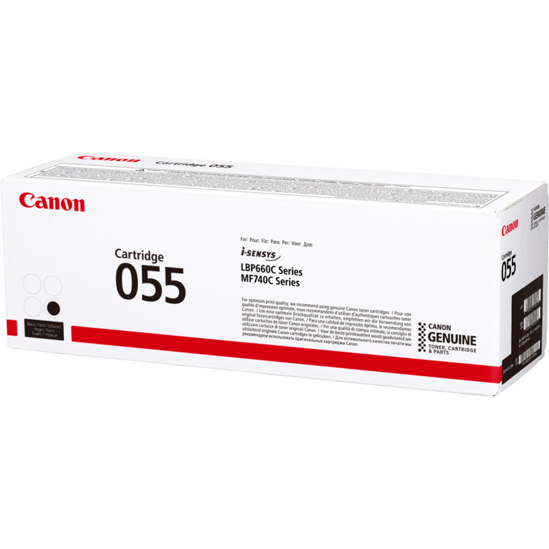 Canon 055 Toner-Cartridge, Schwarz Produkt Ansicht der Verpackung von rechts