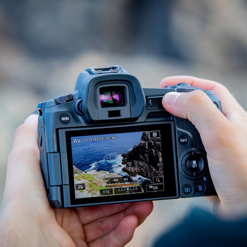 Canon EOS R spiegelloses Kameragehäuse 0 Verwenden der Multifunktionsleiste mit Touch-Funktion