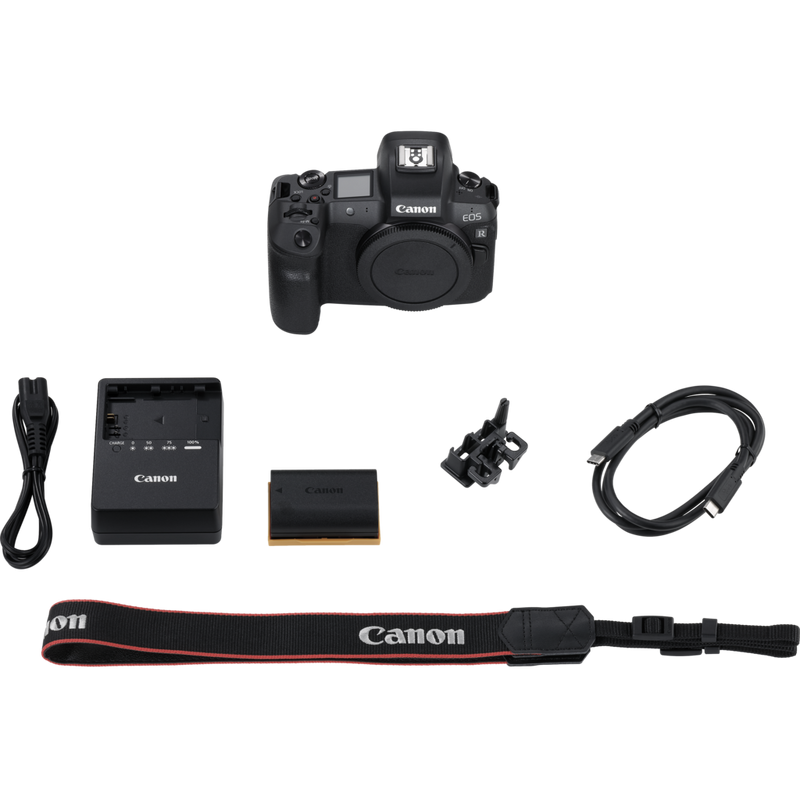 Canon EOS R spiegelloses Kameragehäuse Produkt Lieferumfang