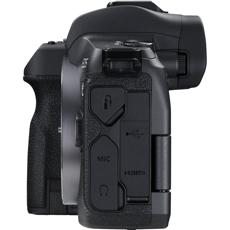 Canon EOS R Gehäuse + RF 24-105mm F4-7.1 IS STM Objektiv Produkt Ansicht von links