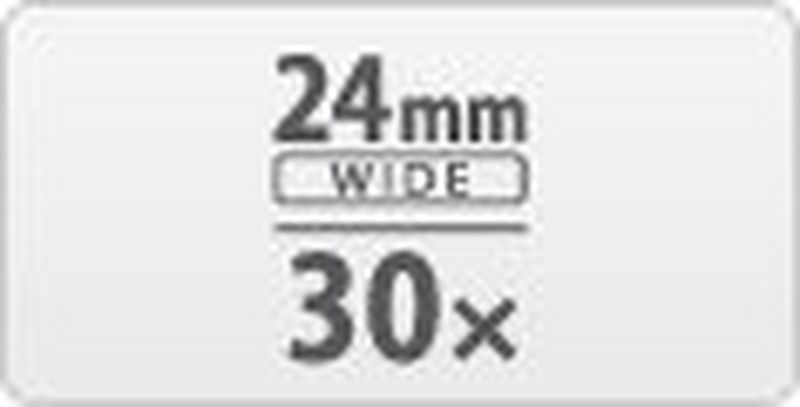 
         
         30x ultrazoom med ultravidvinkel
       
       