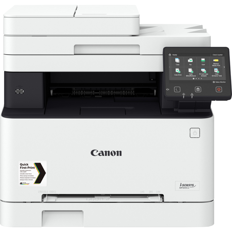 Canon i-SENSYS MF645Cx 4-in-1 Farblaser-Multifunktionssystem Produkt Vorderansicht