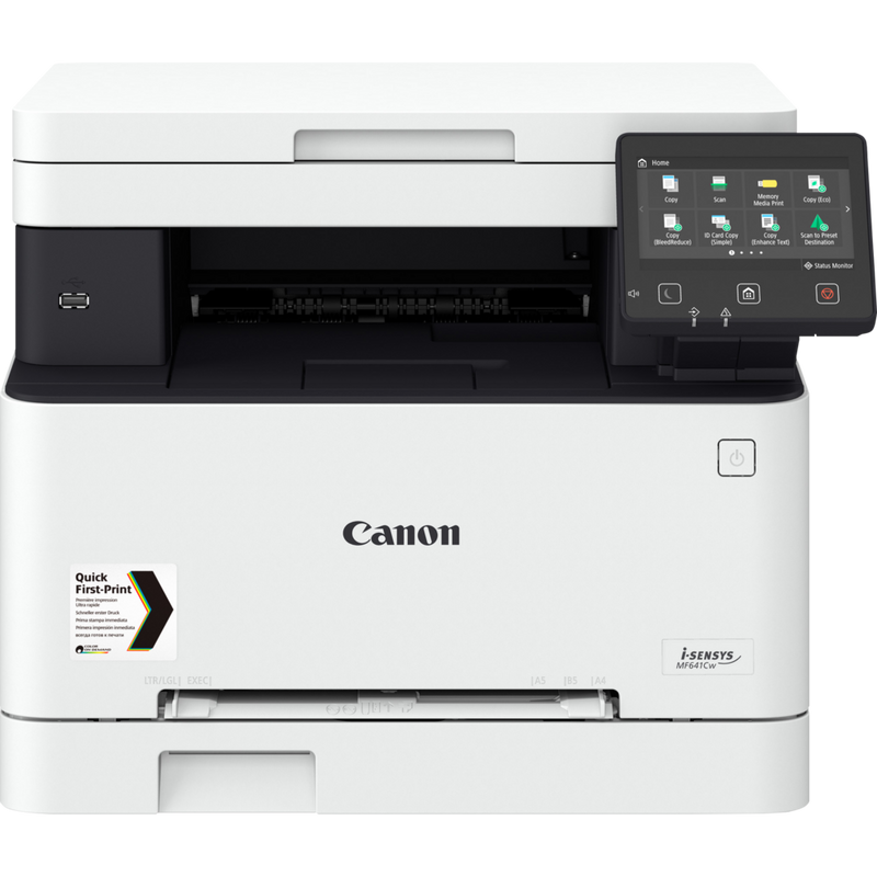 Canon i-SENSYS MF641Cw 3-in-1 Farblaser-Multifunktionssystem Produkt Vorderansicht