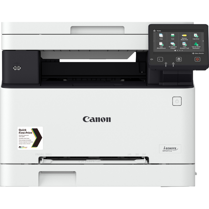 Canon i-SENSYS MF641Cw 3-in-1 Farblaser-Multifunktionssystem Produkt Vorderansicht