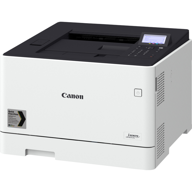 Canon i-SENSYS LBP663Cdw Farblaserdrucker Produkt Ansicht von oben rechts