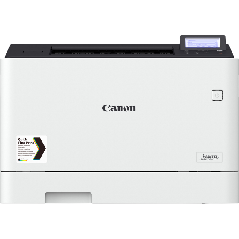 Canon i-SENSYS LBP663Cdw Farblaserdrucker Produkt Vorderansicht