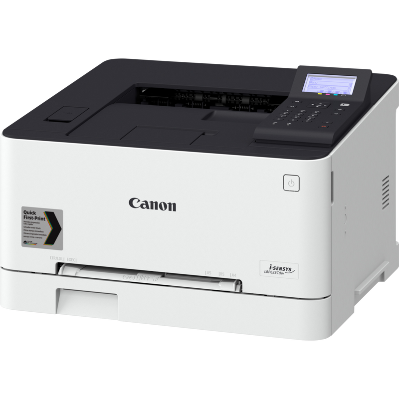 Canon i-SENSYS LBP623Cdw Farblaserdrucker Produkt Ansicht von oben rechts