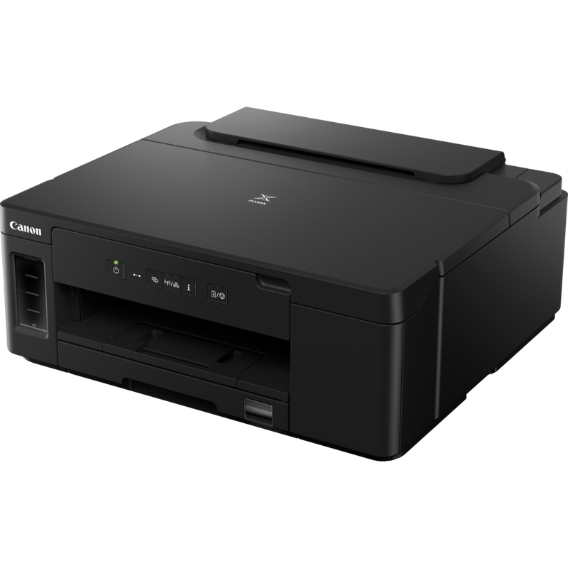 Canon PIXMA GM2050 MegaTank S/W-Drucker mit nachfüllbarem Tintenbehälter Produkt Schrägansicht von vorne