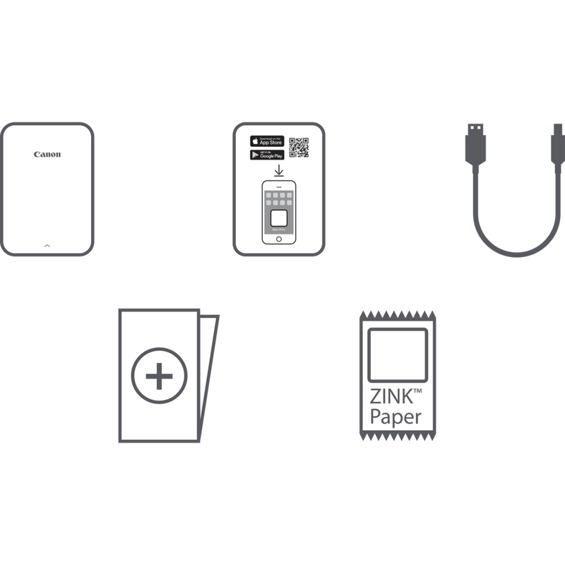 Canon Zoemini mobiler Fotodrucker, Schwarz Produkt Produkt mit Anleitung