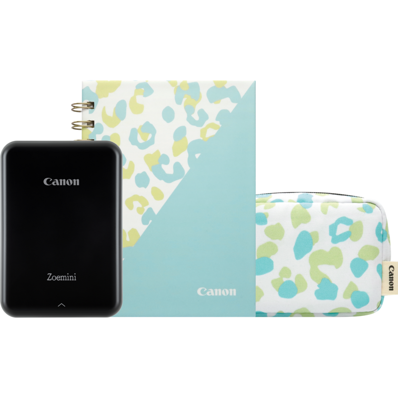 Canon Zoemini Mini-Fotodrucker, Schwarz + Tagebuch + Tasche Produkt Alle Produkte positioniert