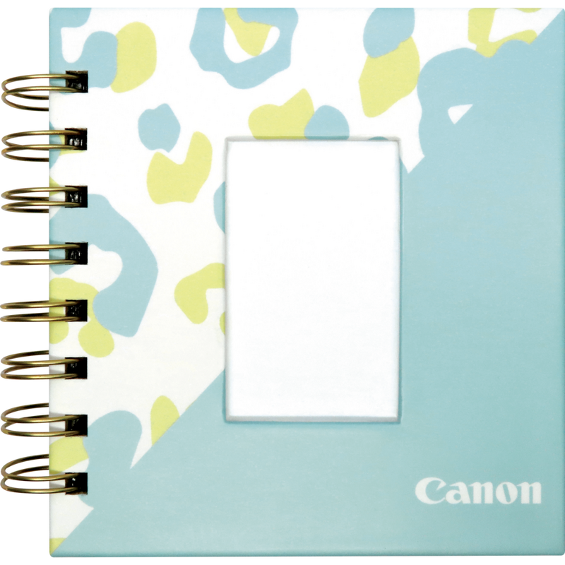 Canon ZINK™ Fotopapier, 5 x 7,5 cm, 50 Blatt + Fotoalbum + Fotoaufsteller Produkt Vorderansicht des Fotoalbums