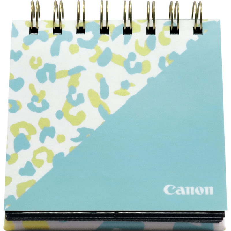 Canon ZINK™ Fotopapier, 5 x 7,5 cm, 50 Blatt + Fotoalbum + Fotoaufsteller Produkt Vorderansicht des Fotoaufstellers