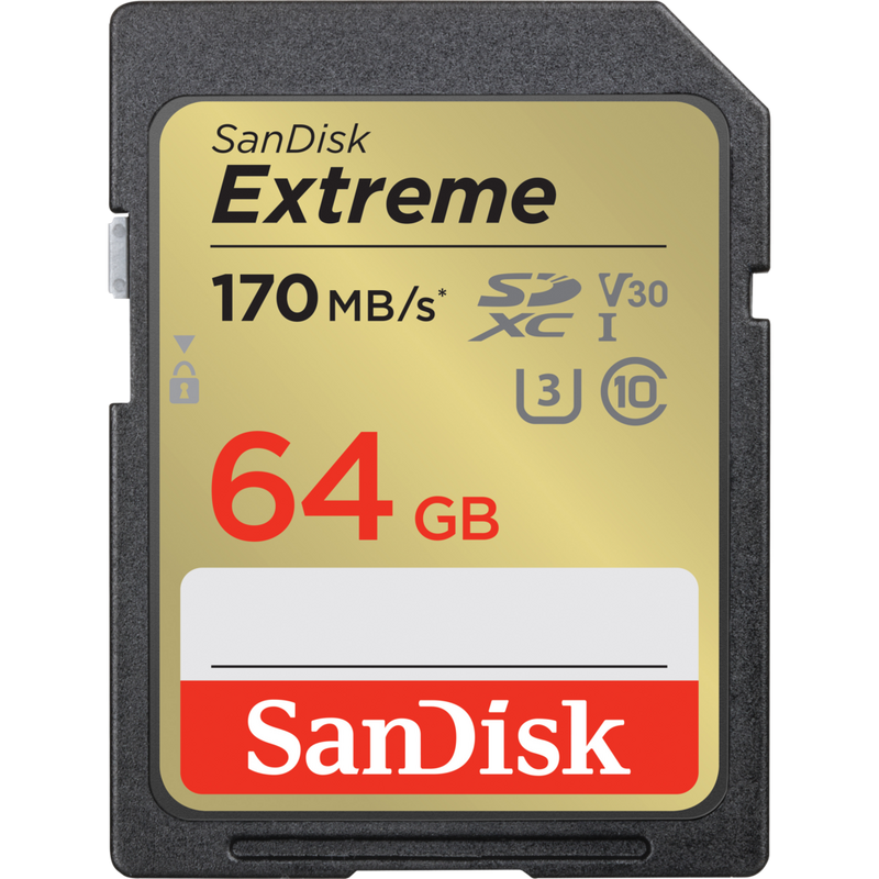 SanDisk Extreme SDXC UHS-I C10 Speicherkarte, 64 GB Produkt Anzeigen