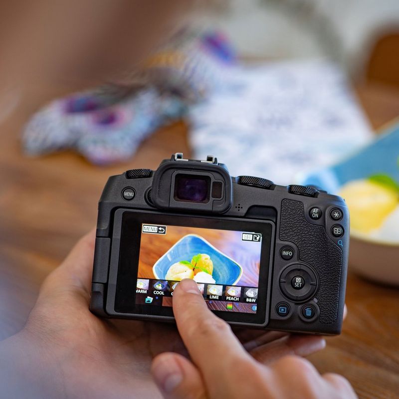 Canon EOS RP spiegelloses Kameragehäuse 0 Bearbeitung eines Bildes auf der Kamera