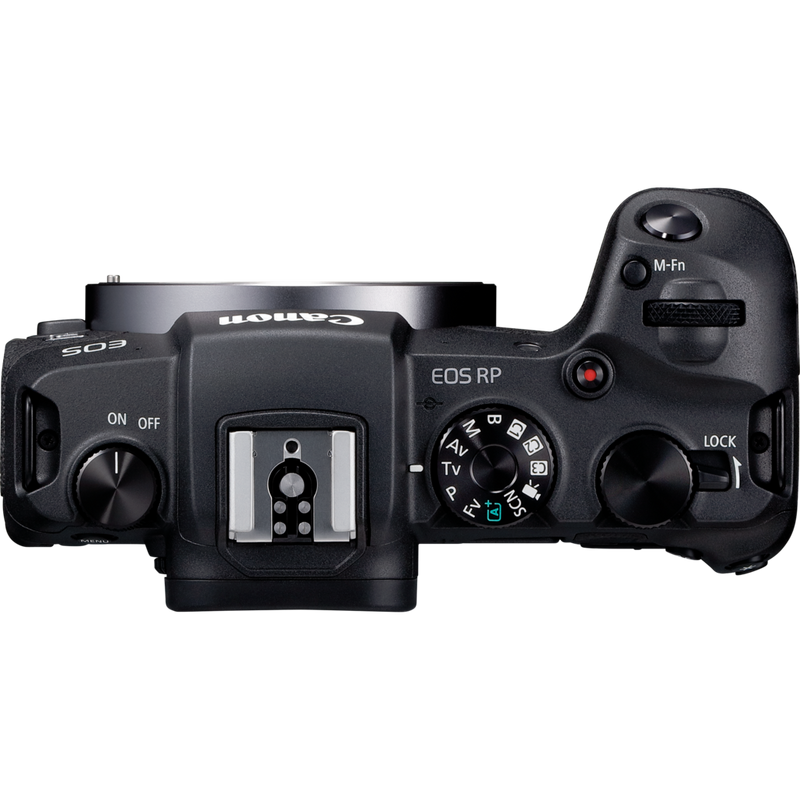 Canon EOS RP Gehäuse + RF 24-105mm F4-7.1 IS STM Objektiv Produkt Ansicht von oben