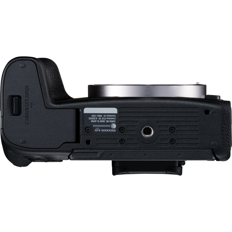 Canon EOS RP Gehäuse + RF 24-105mm F4-7.1 IS STM Objektiv Produkt Ansicht von unten