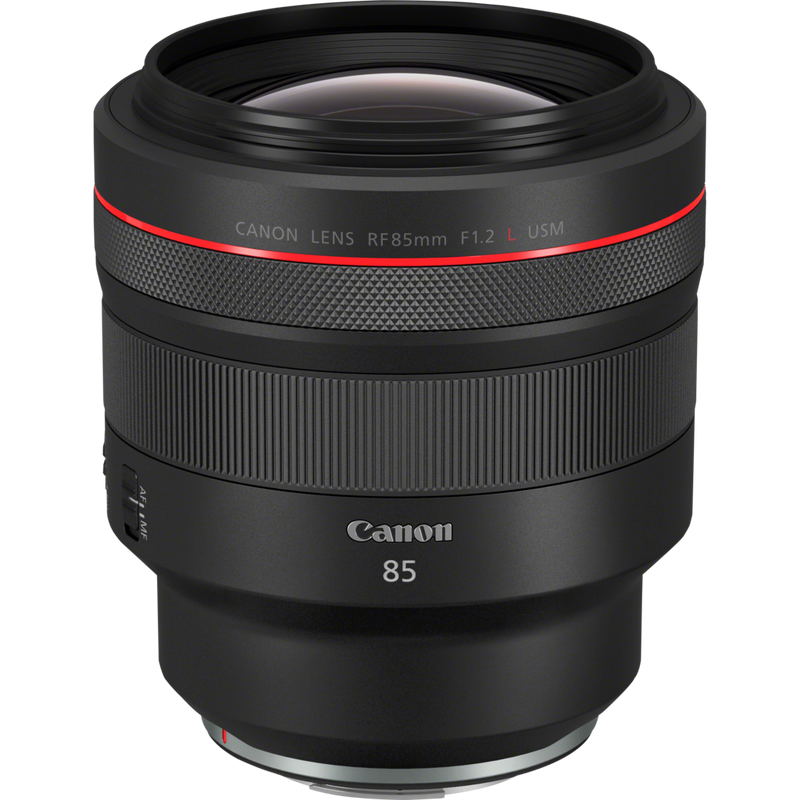 Canon RF 85mm F1.2L USM Objektiv Produkt Diagonale Ansicht