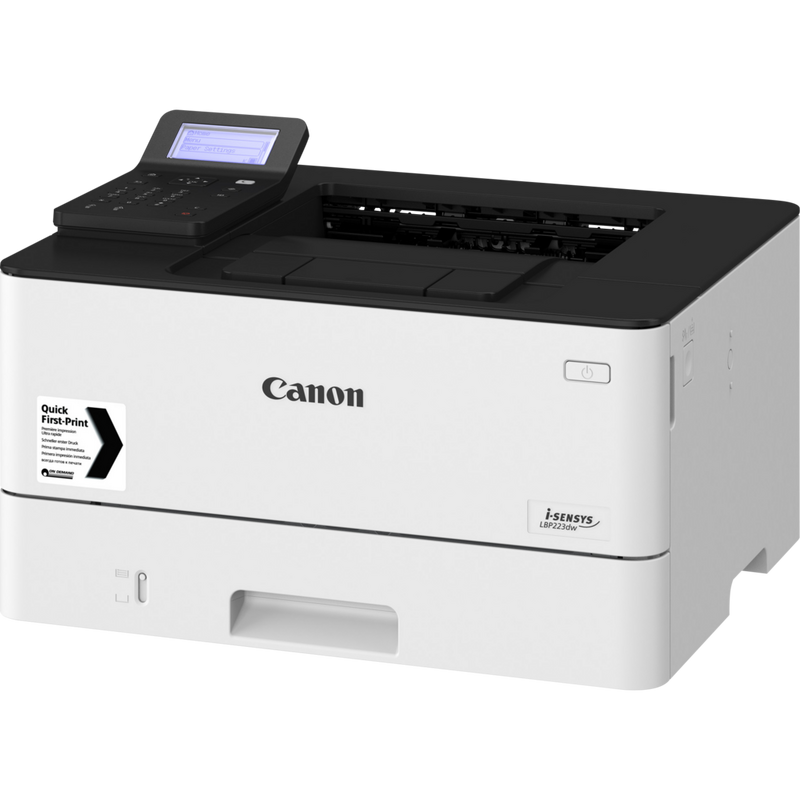 Canon i-SENSYS LBP223dw Schwarzweiß-Laserdrucker Produkt Ansicht von oben rechts