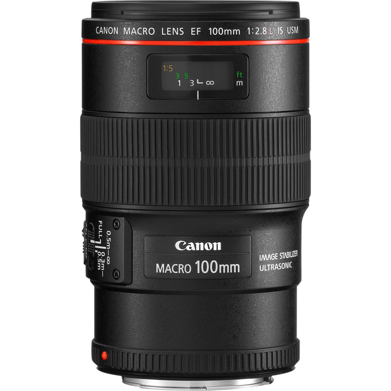 Canon EF 100mm f/2.8L Macro IS USM Objektiv Produkt Vorderansicht
