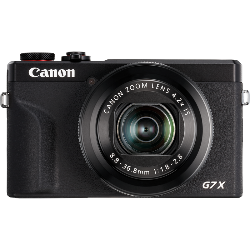 Canon PowerShot G7 X Mark III Premium Vlogger Kit, Schwarz, Vorderansicht des Produkts
