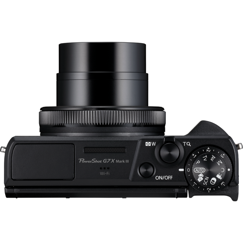 Canon PowerShot G7 X Mark III Premium Vlogger Kit, Schwarz, Produktansicht von oben