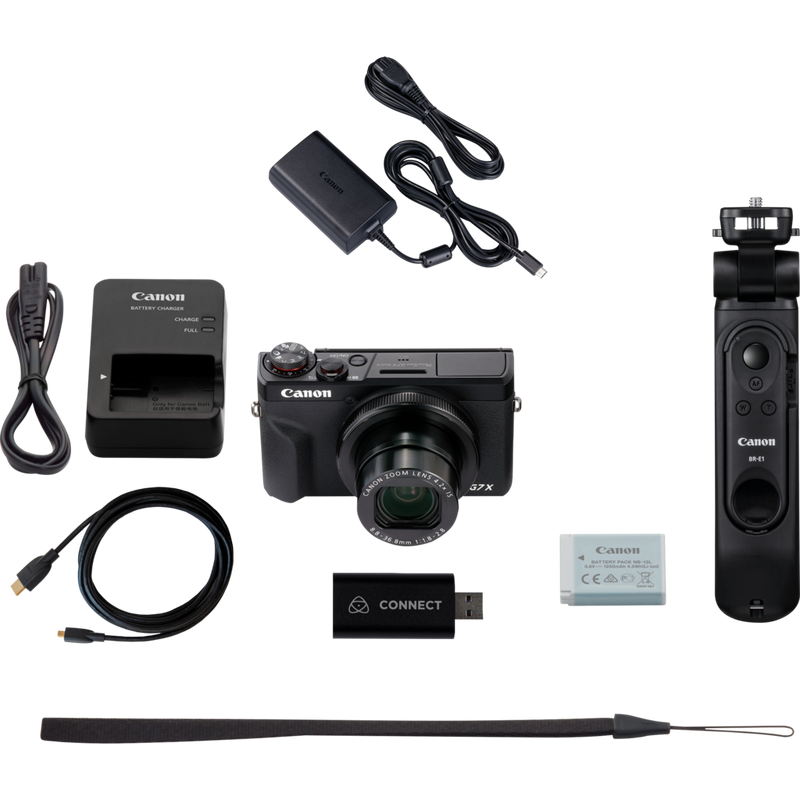 Canon PowerShot G7 X Mark III kompaktes Livestreaming-Kit, Lieferumfang des Produkts