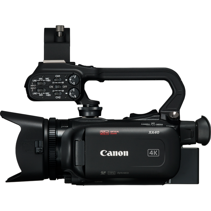 Canon XA40 Camcorder Produkt Ansicht der linken Seite
