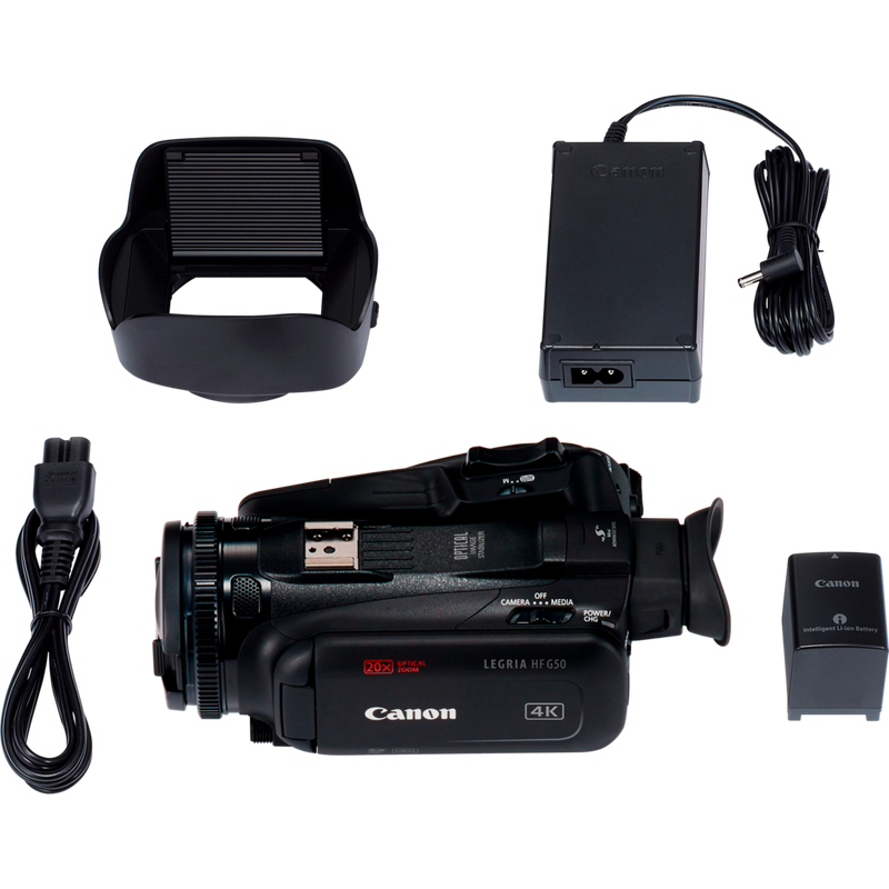 Canon LEGRIA HF G50 Camcorder Produkt Komponenten im Lieferumfang