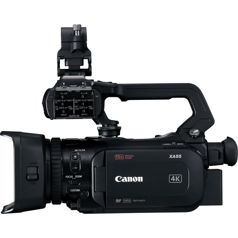 Canon XA55 Camcorder Produkt Ansicht der linken Seite