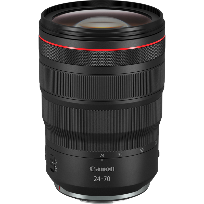 Canon RF 24-70mm F2.8L IS USM Objektiv Produkt Diagonale Draufsicht