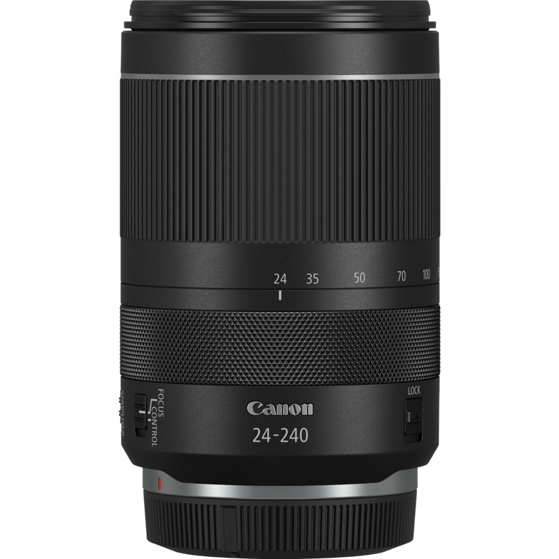 Canon RF 24-240mm F4-6.3 IS USM Objektiv Produkt Vorderansicht mit Staubkappe