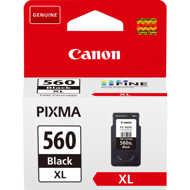 Canon PG-560XL Tinte Schwarz mit hoher Reichweite Produkt Vorderansicht