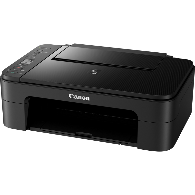 Canon PIXMA TS3350 Tintenstrahl-Multifunktionssystem, Schwarz Produkt Schrägansicht von vorne