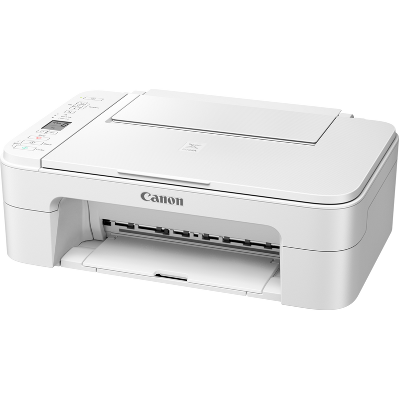 Canon PIXMA TS3351 Tintenstrahl-Multifunktionssystem, Weiß Produkt Schrägansicht von vorne