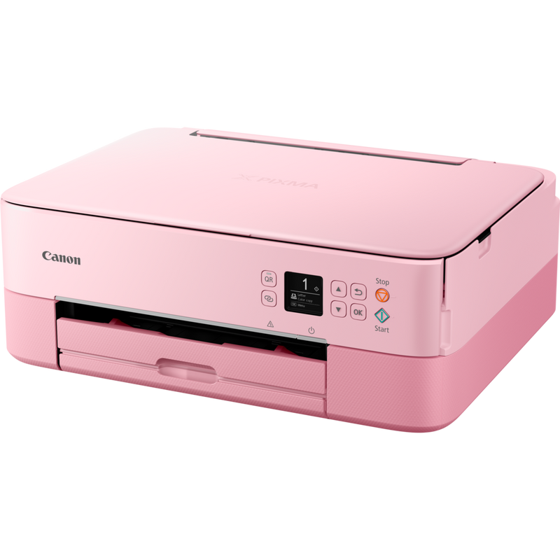 Canon PIXMA TS5352 Tintenstrahl-Multifunktionssystem, Pink Produkt Schrägansicht von vorne
