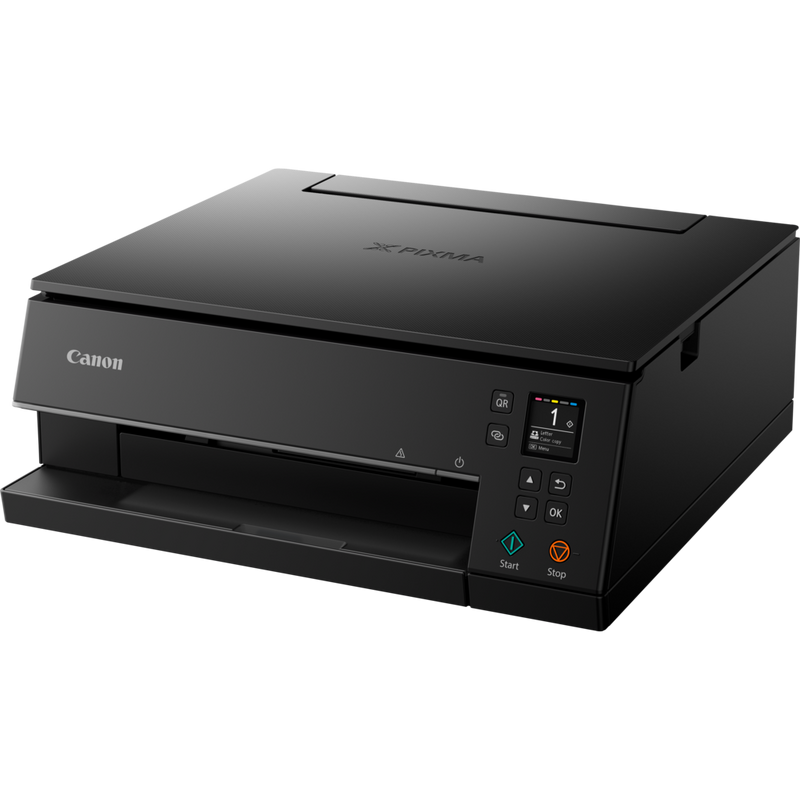 Canon PIXMA TS6350 Tintenstrahl-Multifunktionssystem, Schwarz Produkt Schrägansicht von vorne